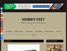 Tablet Screenshot of hobbitfeet.net